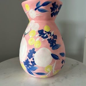 Anthropologie Stoneware Carmo Pink Small Vase